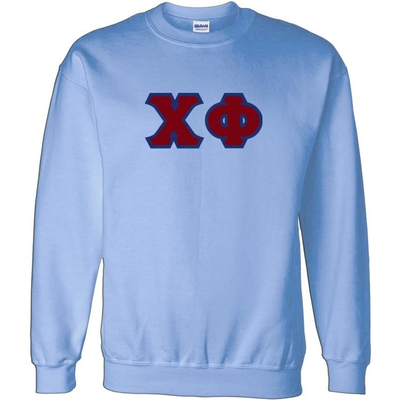 image:imageGreekgear Chi Phi Custom Twill Crewneck SweatshirtLight Blue