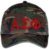 Alpha Sigma Phi Lettered Camouflage Hat Military Camo