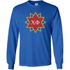 Chi Phi Logo Long Sleeve Tee(Royal Blue)