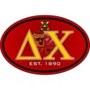 Delta Chi Color Oval Decal