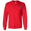 Delta Chi Fraternity Crest Longsleeve Tee(Red)