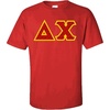 Delta Chi Fraternity Crest Twill Letter Tee(Red)