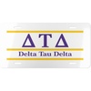 Delta Tau Delta DTD Lettered Lines License Covers