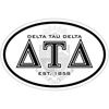 Delta Tau Delta DTD Oval Crest Bumper Sticker