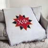 Greekgear Chi Phi Stars Afghan Blanket Throw