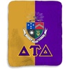 Greekgear Delta Tau Delta DTD Two Tone Sherpa Lap Blanket