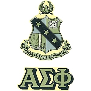 Alpha Sigma Phi Crest Decal Multicolored