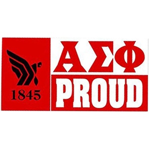 Alpha Sigma Phi Proud Bumper Sticker
