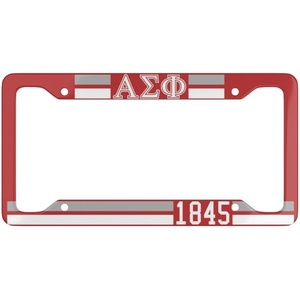 Alpha Sigma Phi Year License Plate Frames