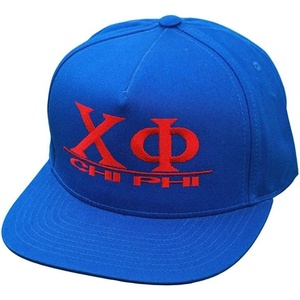 Chi Phi Flatbill Snapback Hats Original(Blue)