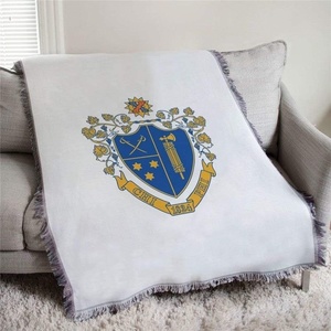 Chi Phi Full Color Crest Afghan Blanket Throw