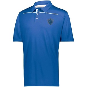 Chi Phi Greek Crest Emblem Defer Polo(Royal/White)