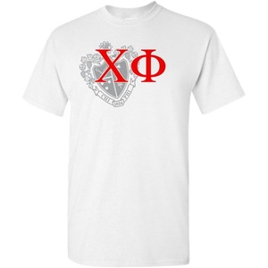 Chi Phi Greek Crest T-Shirt(Light Grey)