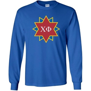 Chi Phi Logo Long Sleeve Tee(Royal Blue)