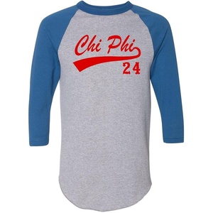Chi Phi Tail Year Raglan(Grey W/Royal Blue)