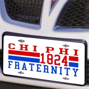 Chi Phi Year License Plate