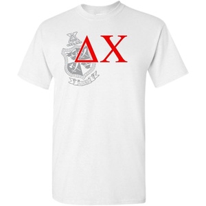 Delta Chi Greek Crest T-Shirt(Light Grey)