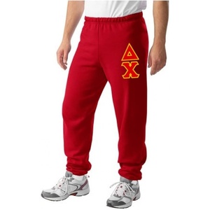 Delta Chi Lettered Sweatpants(Red)