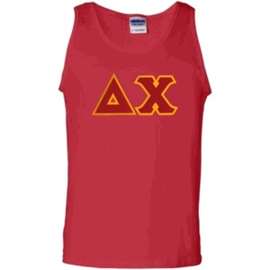 Delta Chi Lettered Tank Top(Red)