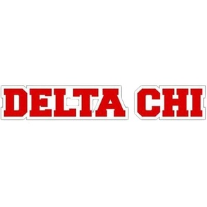 Delta Chi Long Window Sticker