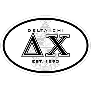 Delta Chi Oval Crest Bumper Sticker