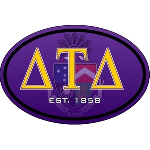 Delta Tau Delta DTD Color Oval Decal