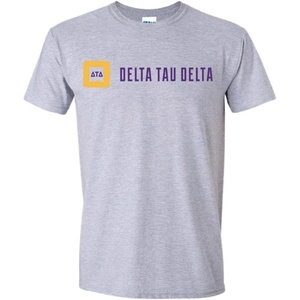 Delta Tau Delta DTD Logo Short Sleeve Tee(Sports Grey)