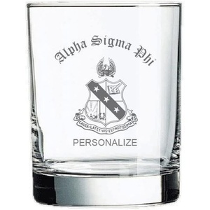 Greekgear Alpha Sigma Phi Old Style Glass Transparent