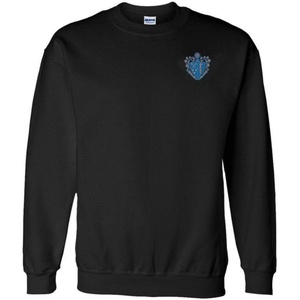 Greekgear Chi Phi Left Crest Crewneck Sweatshirt(Black)