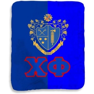 Greekgear Chi Phi Two Tone Sherpa Lap Blanket