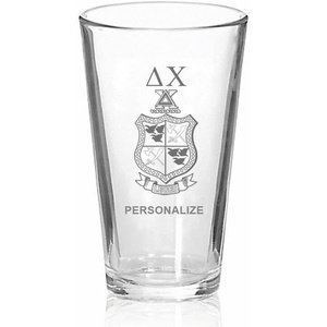 Greekgear Delta Chi Mixing Glass Transparent