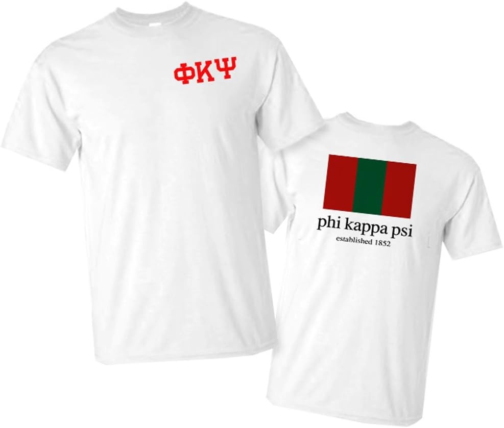 image:imagePhi Kappa Psi Flag TShirtWhite