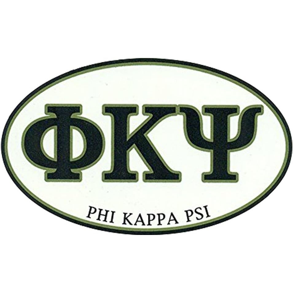 image:imagePhi Kappa Psi Euro Decal Oval Sticker