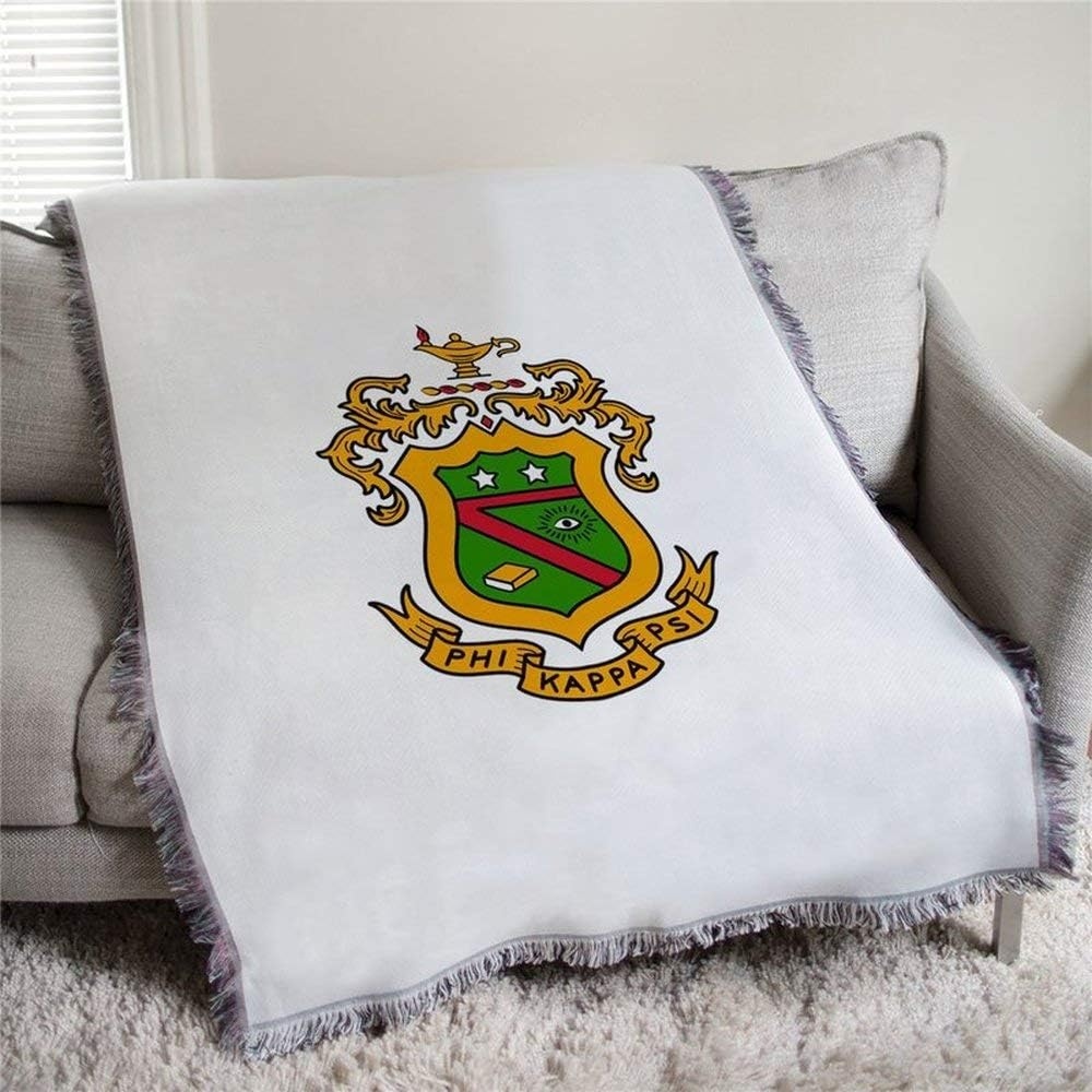 image:imagePhi Kappa Psi Full Color Crest Afghan Blanket Throw
