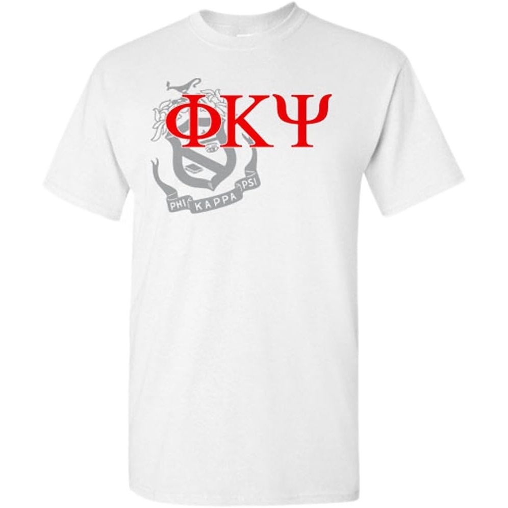 image:imagePhi Kappa Psi Greek Crest TShirtLight Grey