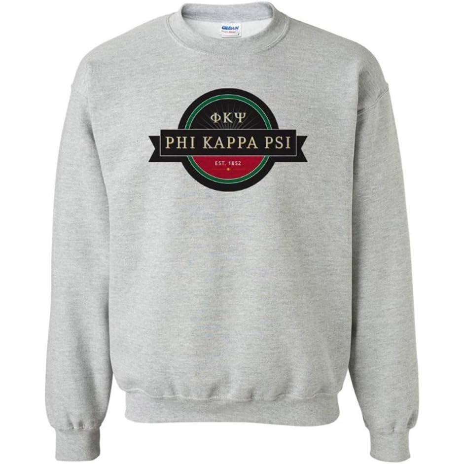 image:imagePhi Kappa Psi Logo Crewneck SweatshirtSports Grey