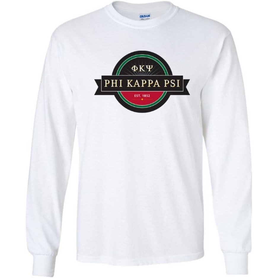 image:imagePhi Kappa Psi Logo Long Sleeve TeeWhite