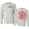 Phi Kappa Psi World Famous Crest Long Sleeve T-Shirt(Light Grey)