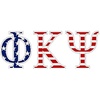 Phi Kappa Psi American Flag Greek Letter Sticker – 2.5″ Tall