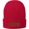 Phi Kappa Psi Big Greek Lettered Knit Cap(Athletic Red)