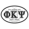 Phi Kappa Psi Oval Crest Bumper Sticker