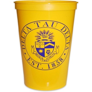 Greekgear Delta Tau Delta DTD Big Plastic Stadium Cup Set of 4