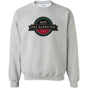 Phi Kappa Psi Logo Crewneck Sweatshirt(Sports Grey)