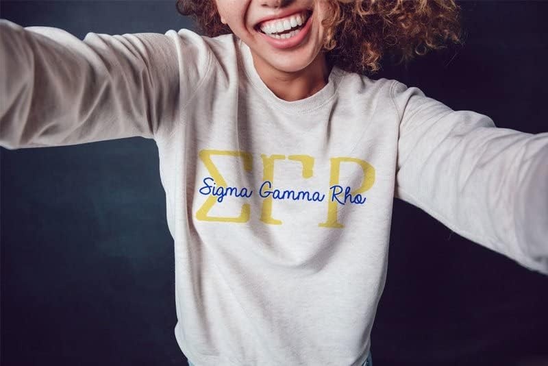 image:imageSigma Gamma Rho Greek Type Crewneck SweatshirtAsh Grey