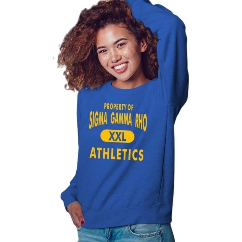 image:imageGreekgear I Love Sigma Gamma Rho Crewneck SweatshirtRoyal Blue