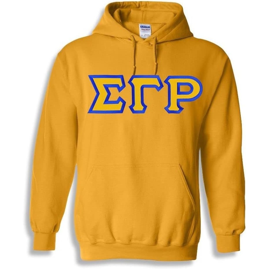 image:imageGreekgear Sigma Gamma Rho Custom Twill Hooded SweatshirtAthletic Gold