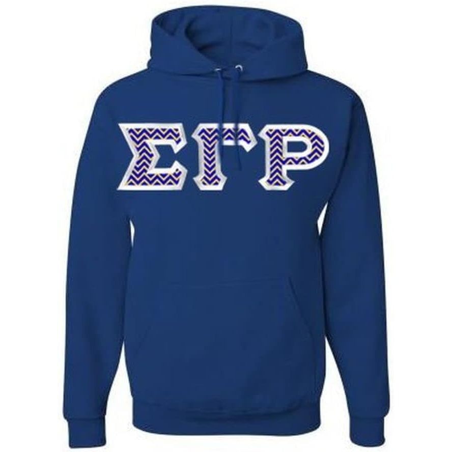 image:imageGreekgear Sigma Gamma Rho Custom Twill Hooded SweatshirtRoyal Blue
