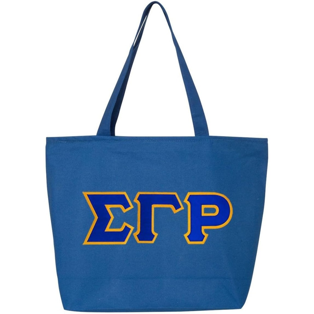 image:imageGreekgear Sigma Gamma Rho Lettered Tote Bag