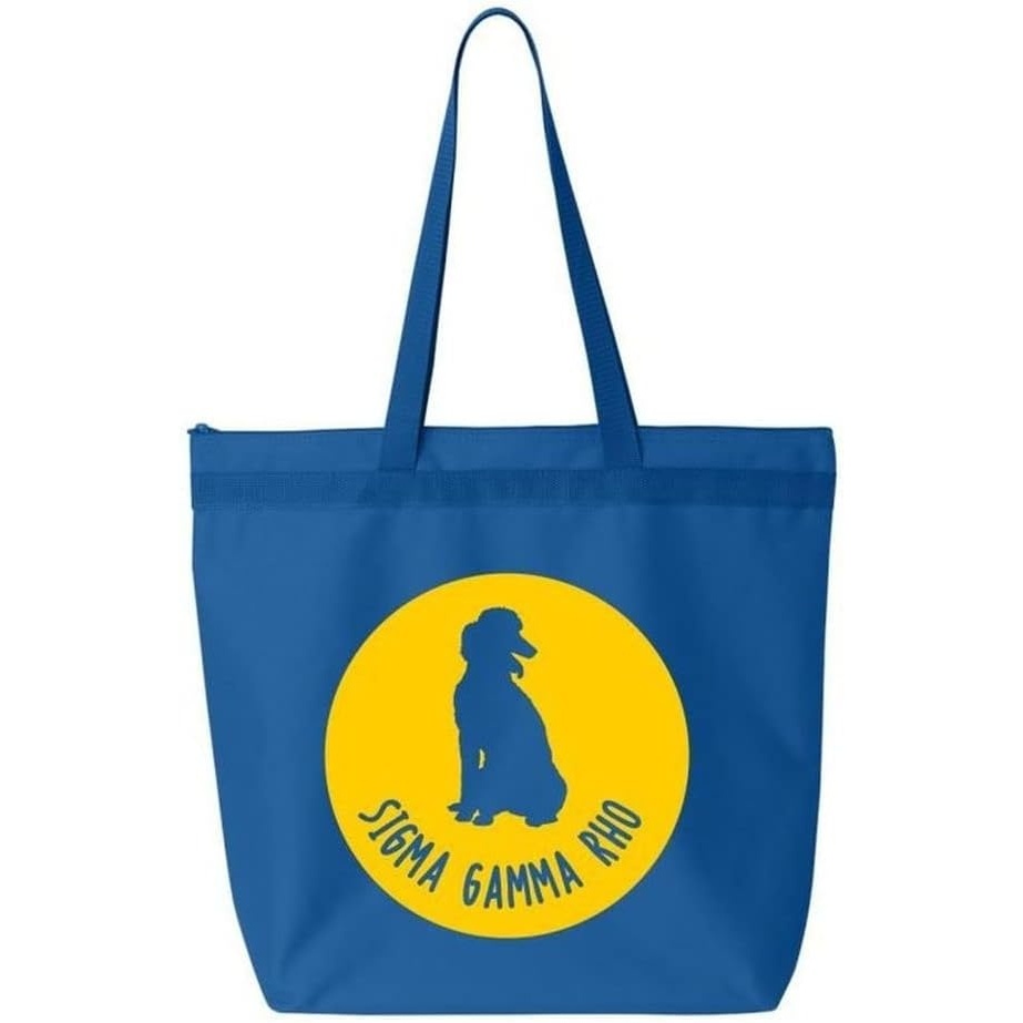 image:imageGreekgear Sigma Gamma Rho Mascot Tote Bag Royal Blue