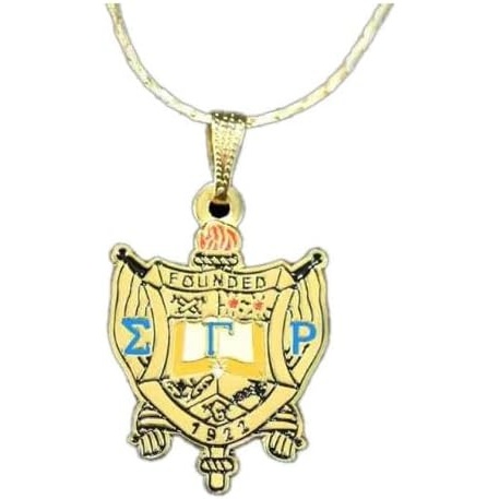 image:imageGreekgear Sigma Gamma Rho Shield Pendant WChain
